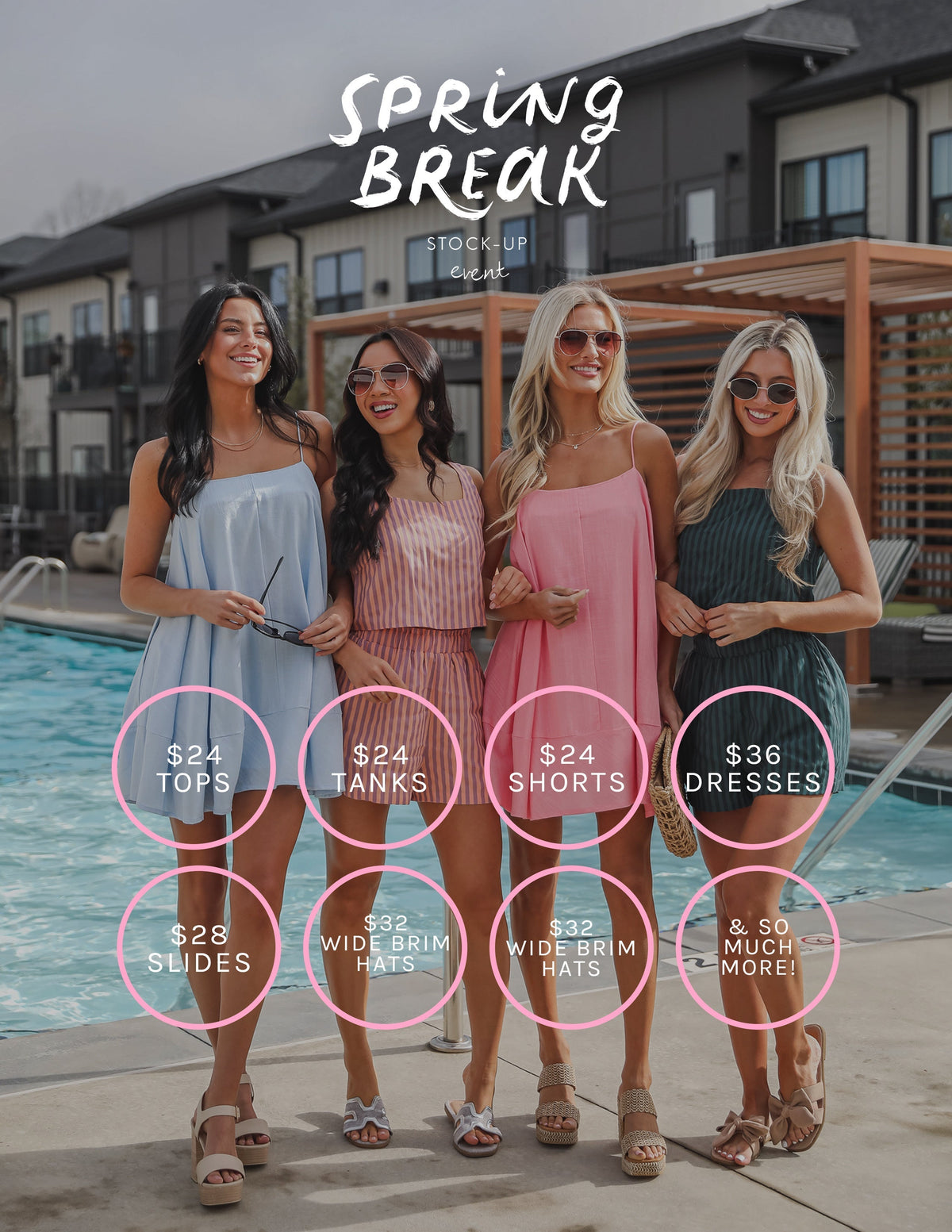 Dress Up's Spring Break Event graphic