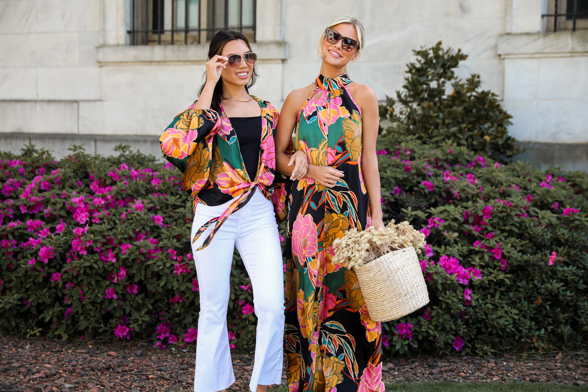 models wearing trendy outfits