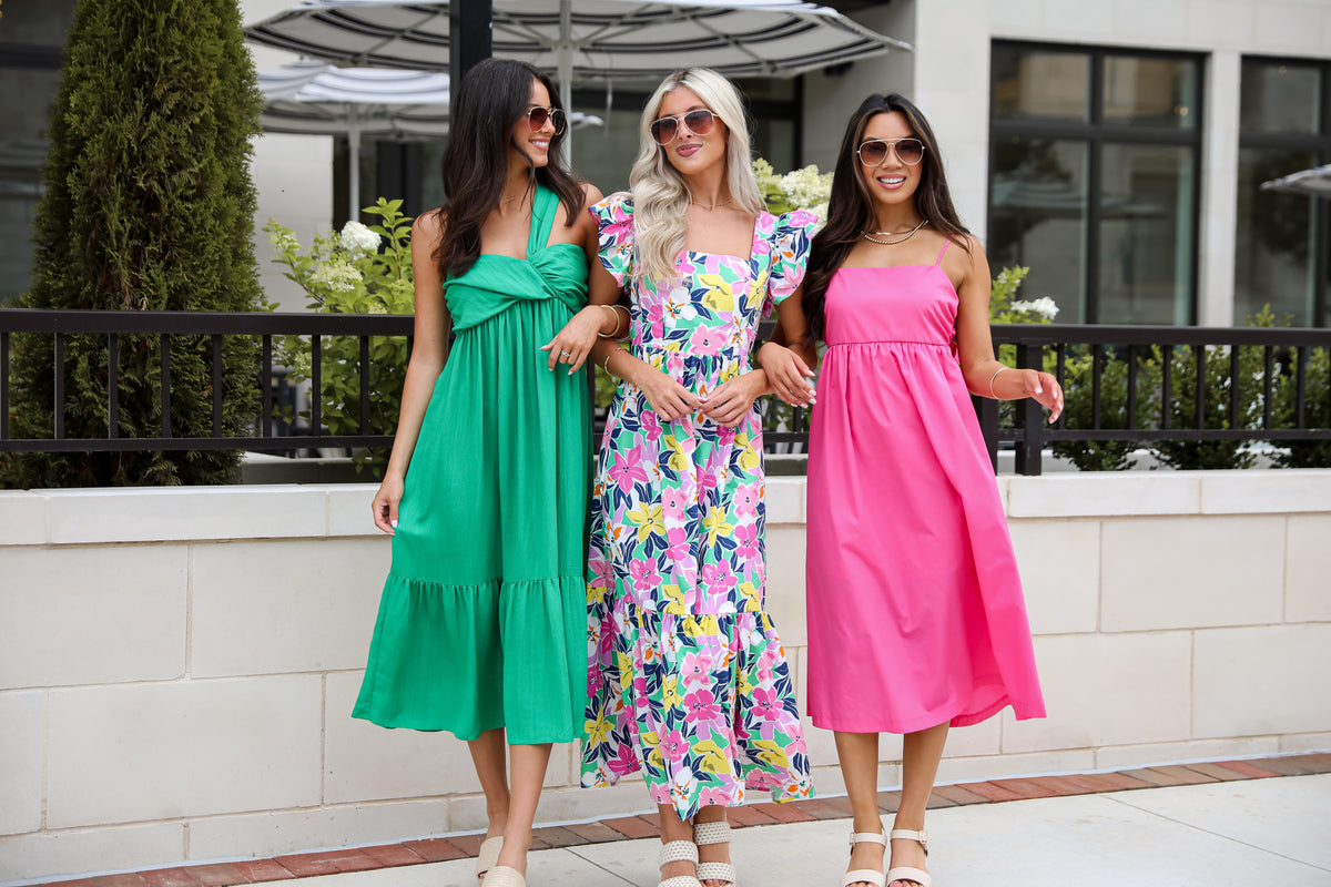 models wearing cute summer dresses