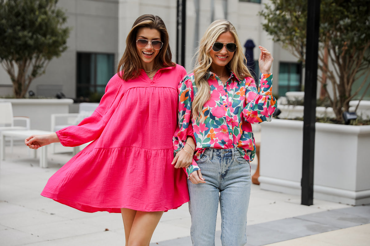 models wearing cute spring outfits