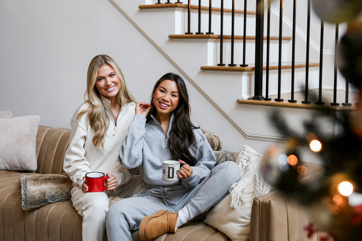 models wearing cozy lounge sets
