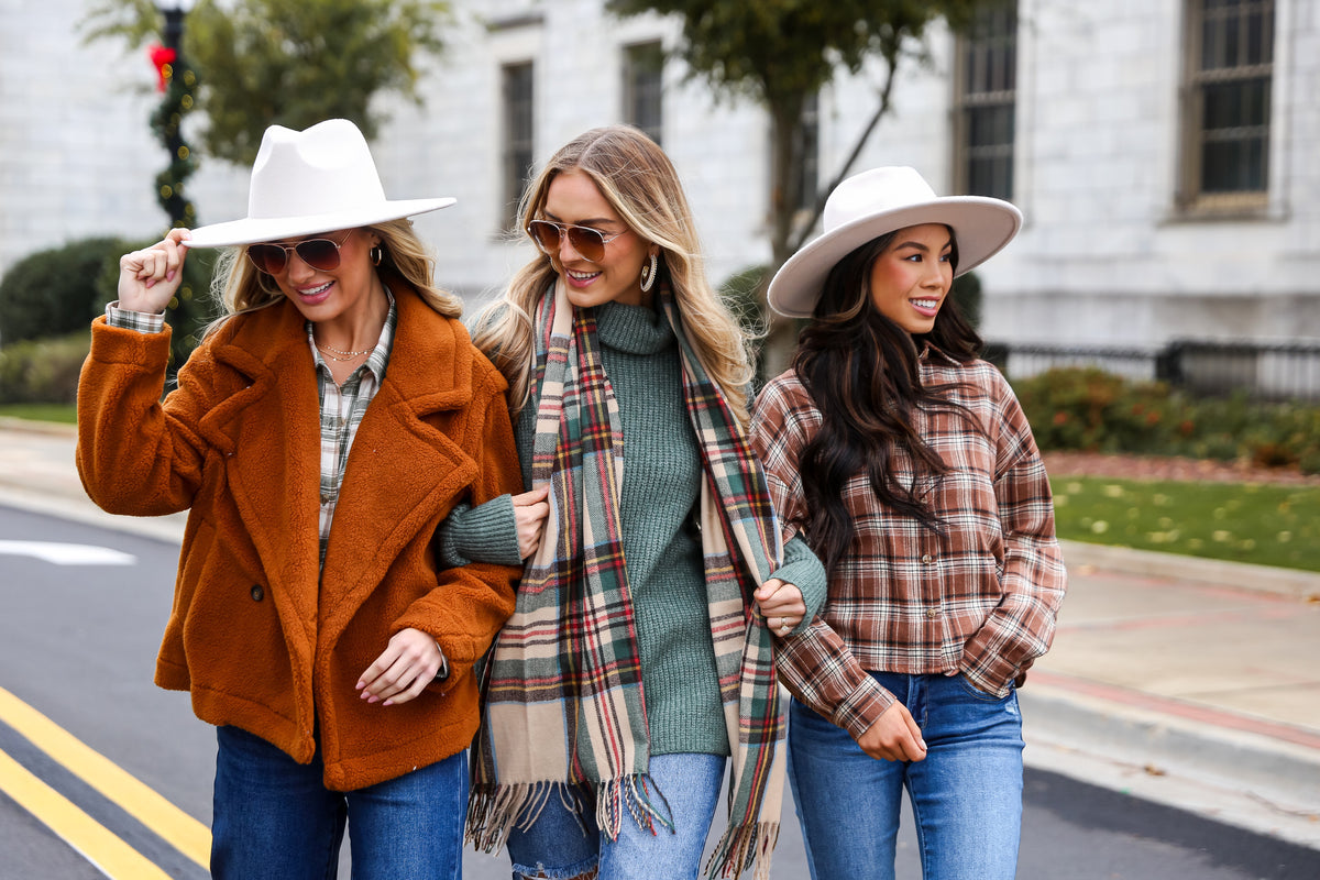 models wearing trendy outfits