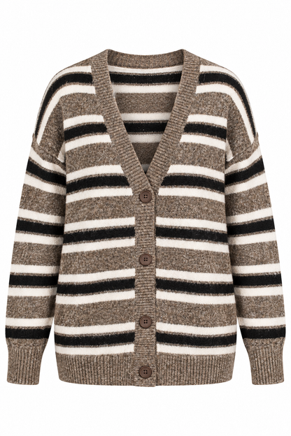 Found You Striped Knit Cardigan