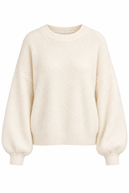 Wrapped In Comfort Ivory Knit Sweater