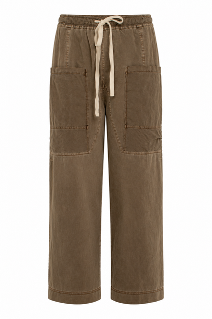 Take It Easy Mocha Utility Pants