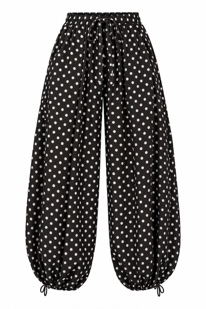 Kindred Living Black Polka Dot Pants