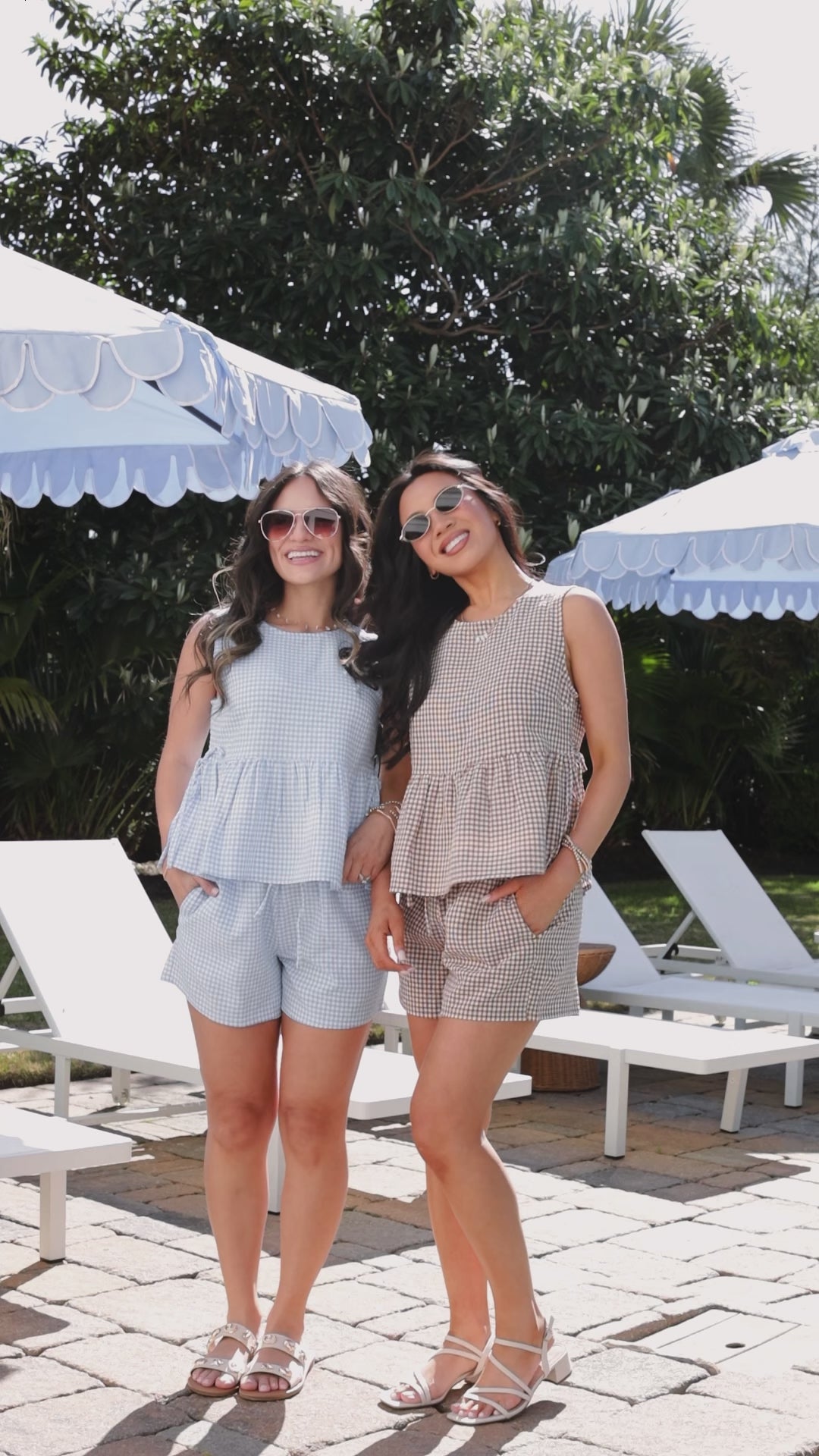 FINAL SALE - Sun Chaser Gingham Relaxed Shorts - DU Deal