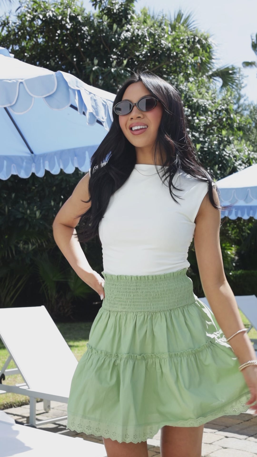 Step By Step Tiered Mini Skirt