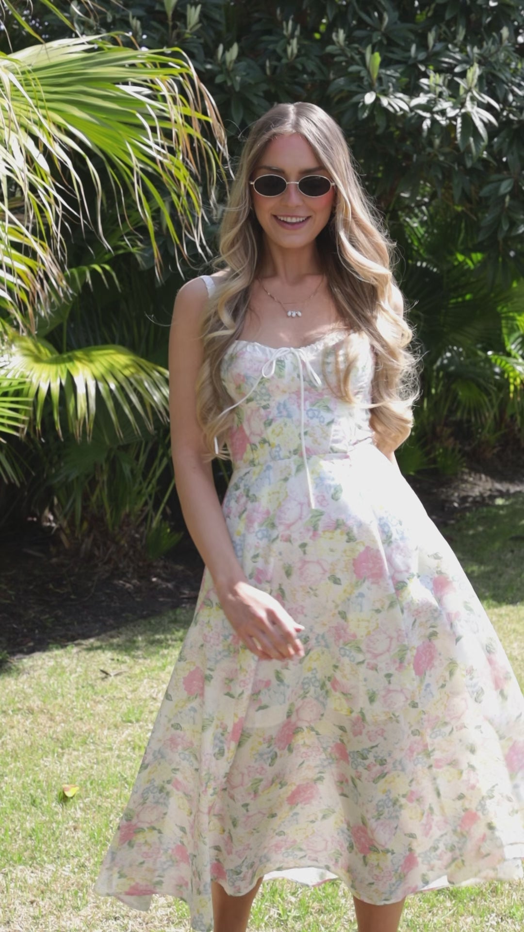 Summer Memories Ivory Floral Maxi Dress