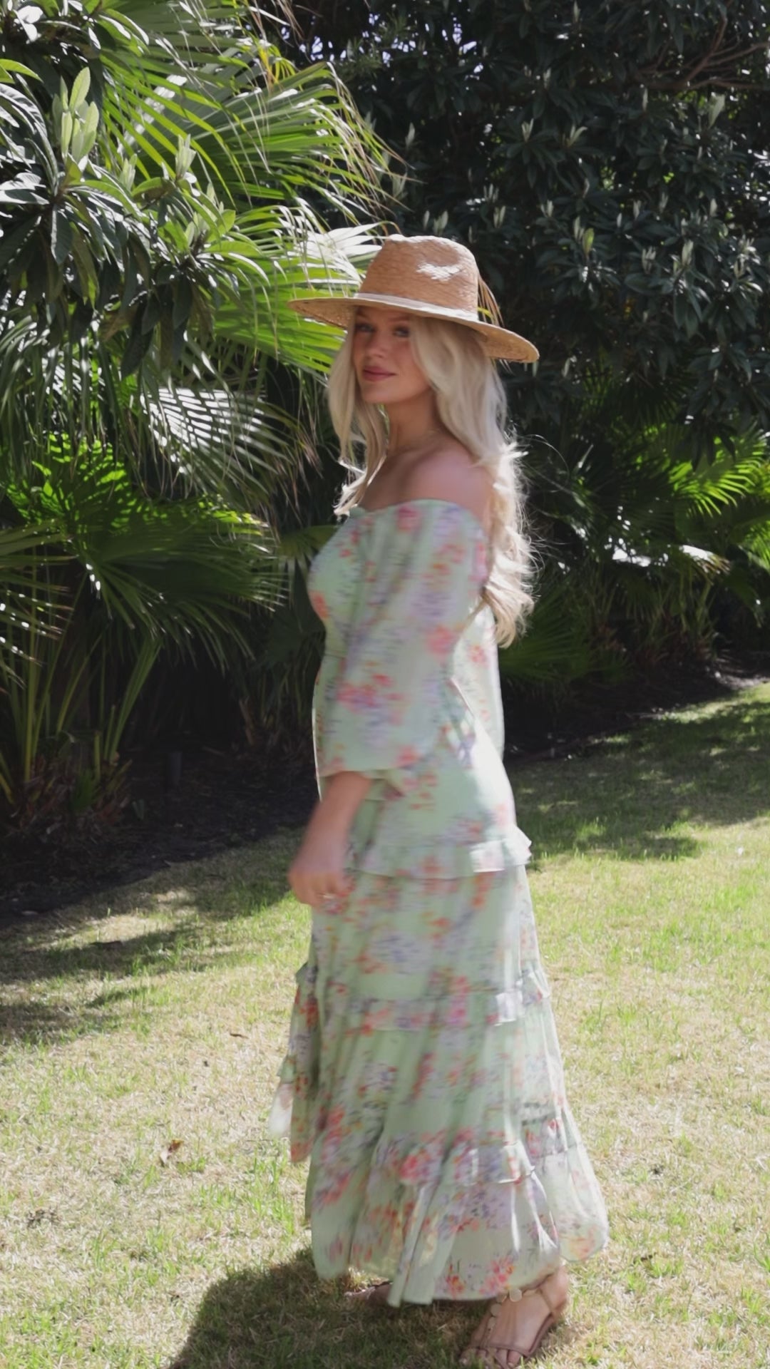 Garden Party Smocked Floral Maxi Dress
