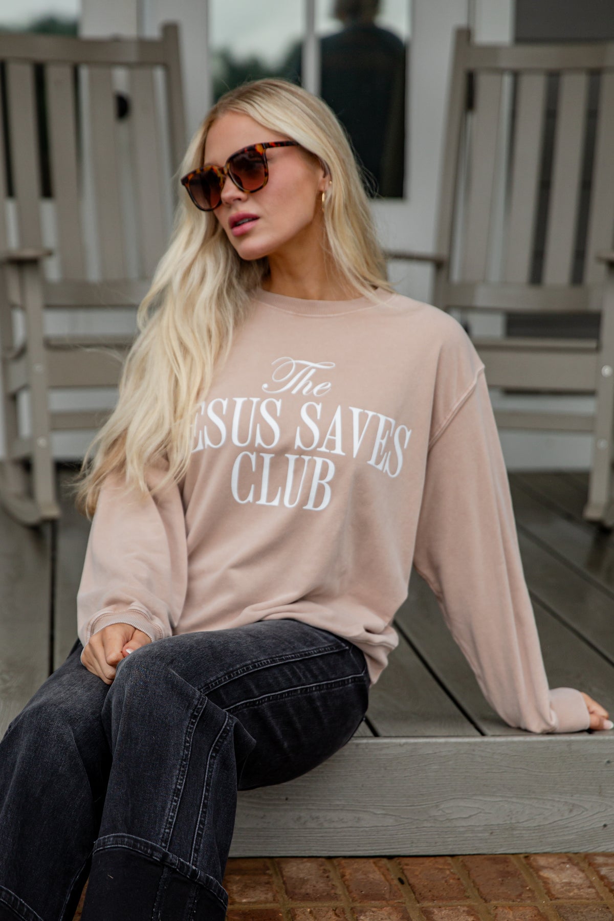 Woman wearing a &