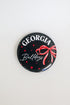 Black Georgia Bulldogs Bow Button