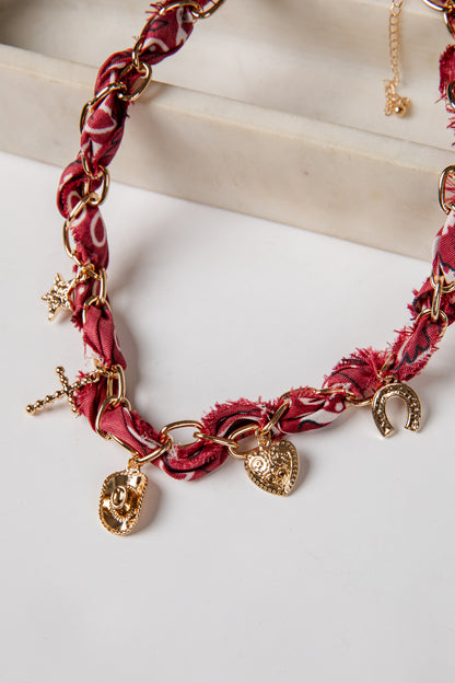 gold charm necklaces