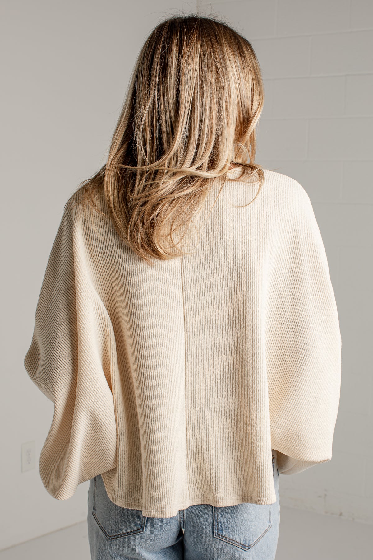 Nothing But Ease Cream Relaxed Knit Top