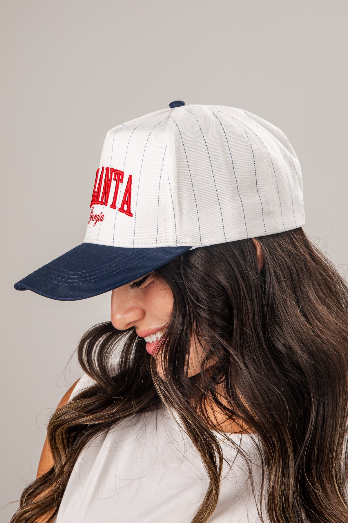 Classic Atlanta Georgia Pinstripe Hat