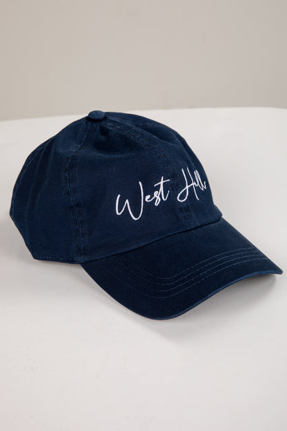 Navy blue cap with &
