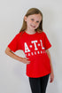 Youth Red ATL Star Baseball Tee