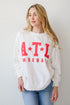 White ATL Baseball Star Sweatshirt