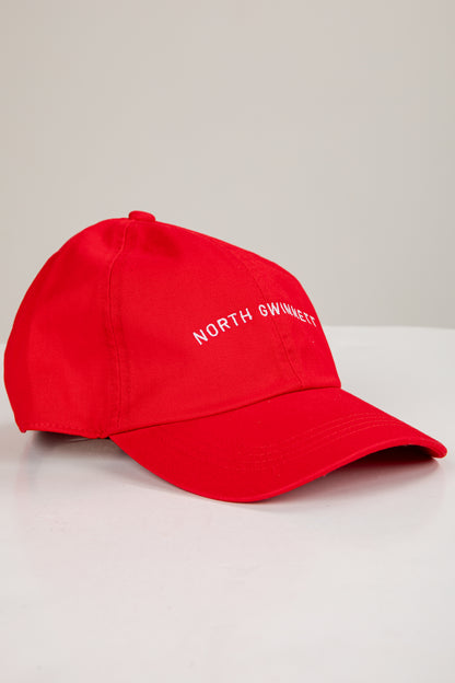 Red cap with &
