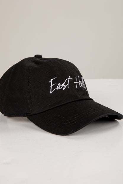 Black cap with &