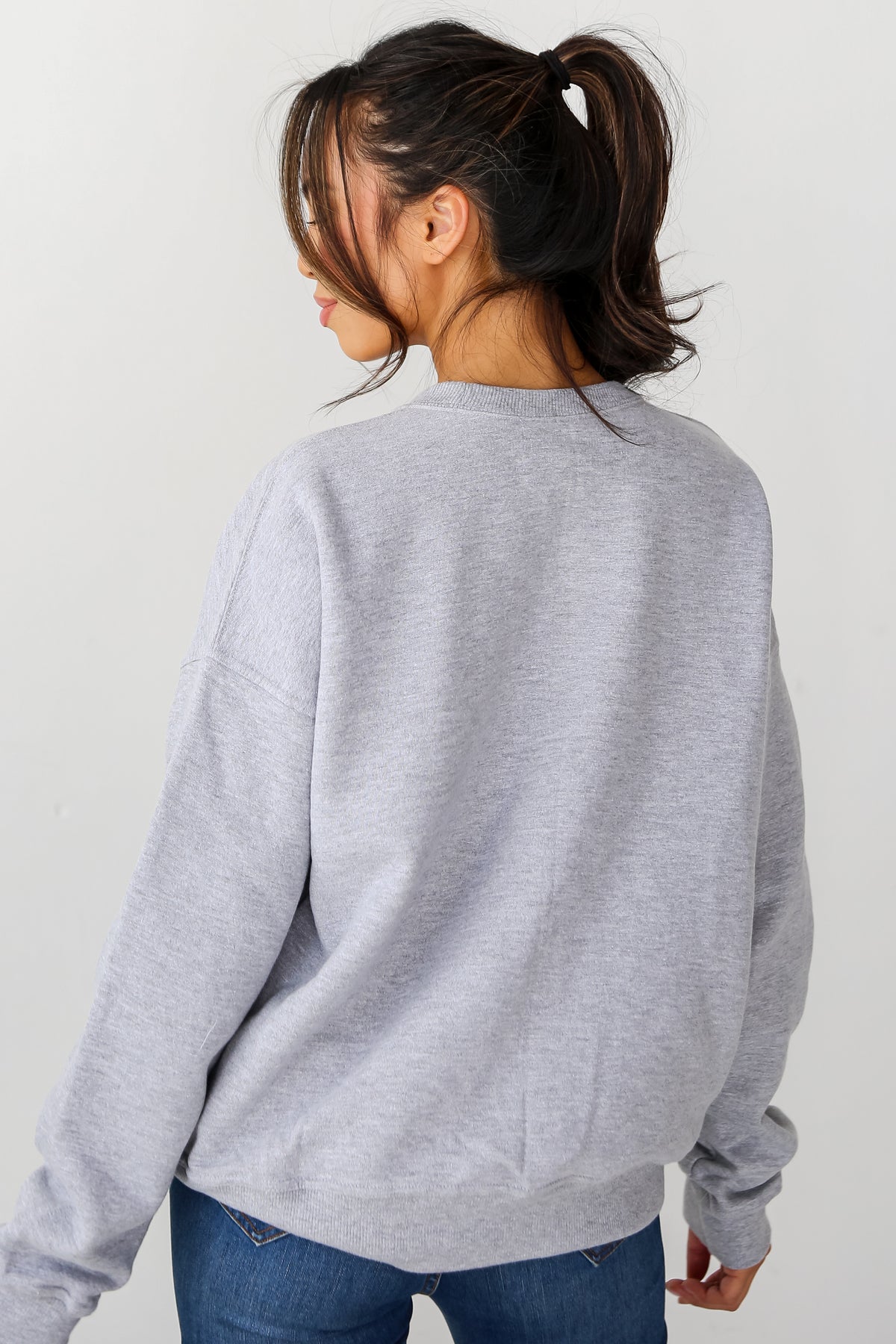 Heather Grey Georgia Sweatshirt back view