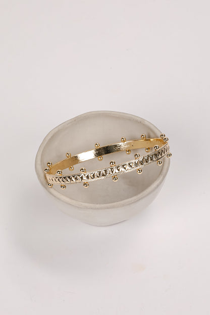 Natalia Gold Bangle Bracelet