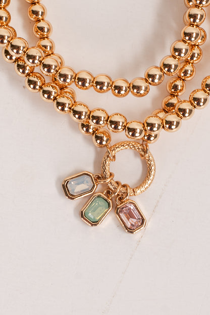 Annie Gold Beaded Bracelet Set