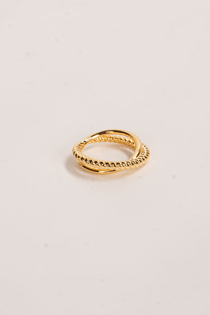 Nina Gold Double Ring