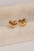 Camryn Gold Heart Stud Earrings