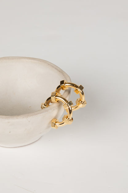 gold hoop earrings