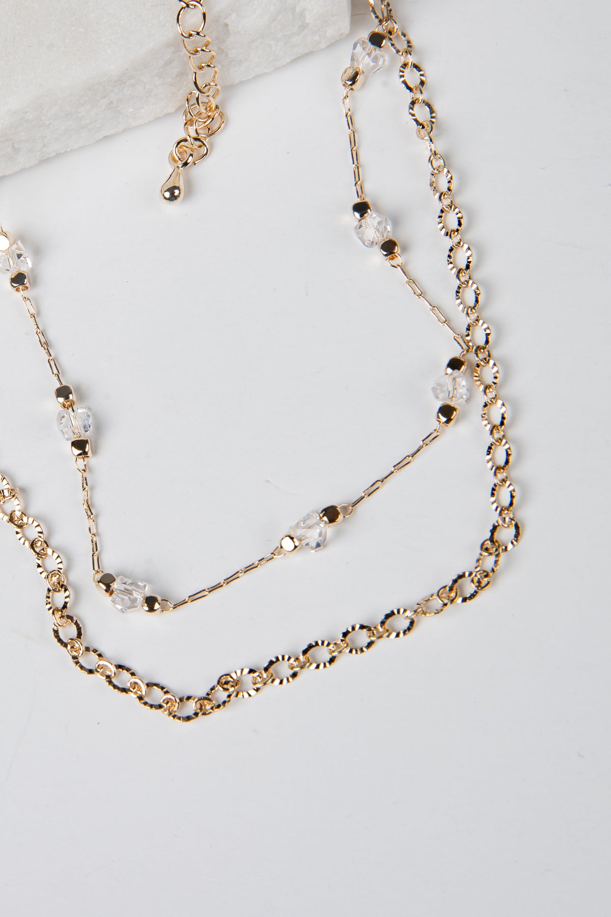 Ellison Gold Layered Chain Anklet