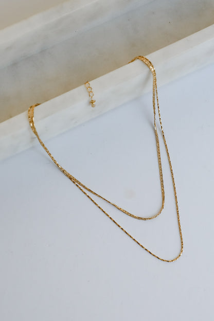 Hadley Gold Layered Chain Necklace