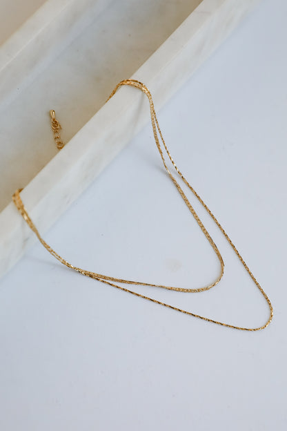 Hadley Gold Layered Chain Necklace
