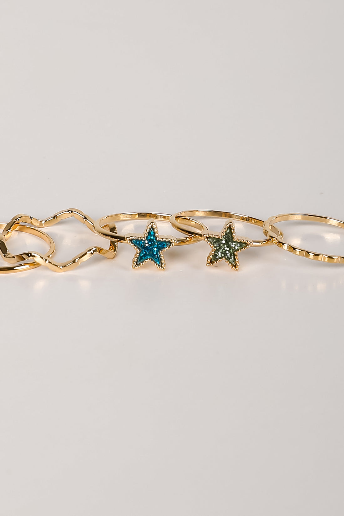 Erin Gold Star Ring Set
