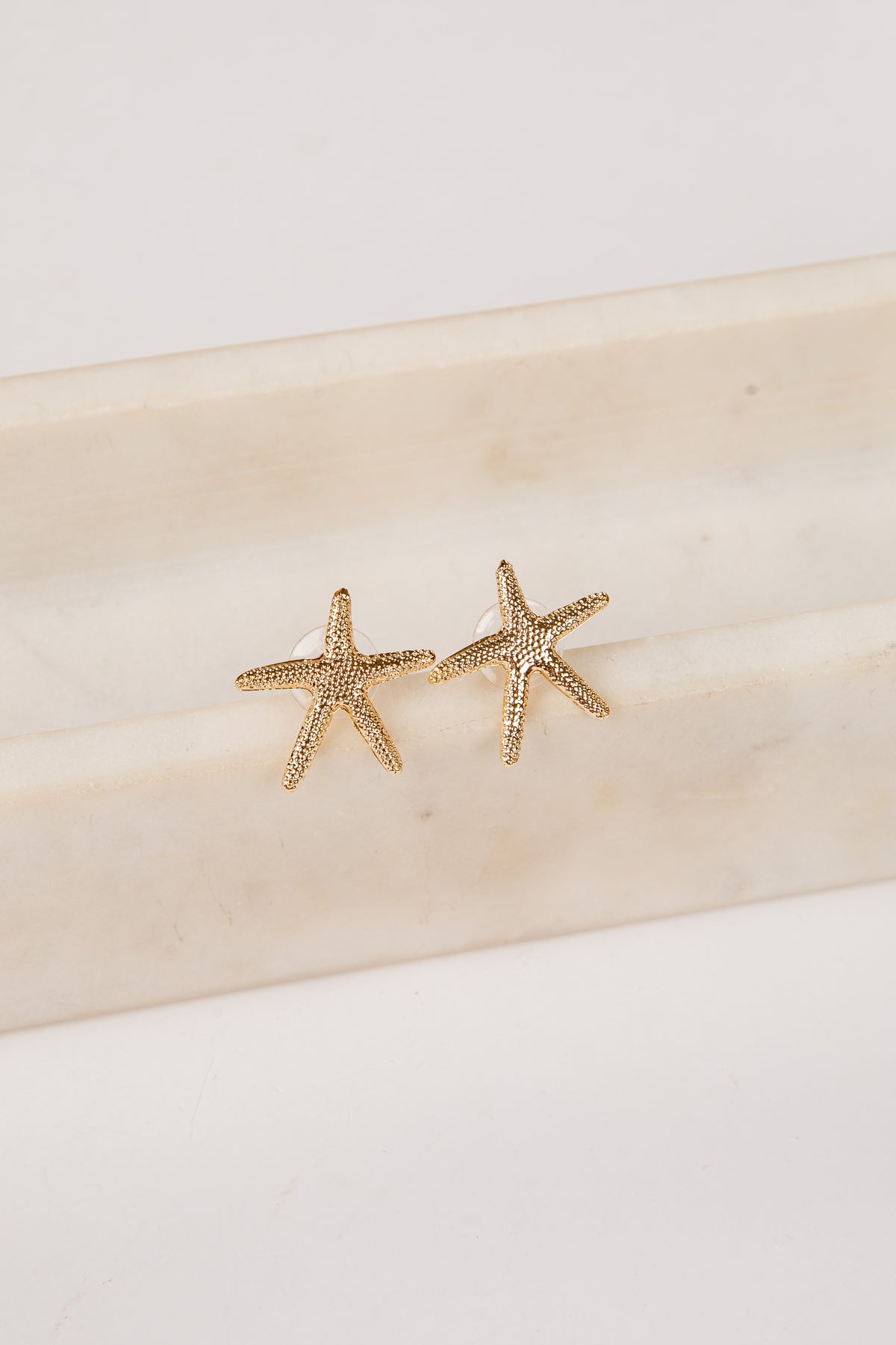 Maisie Starfish Gold Stud Earrings