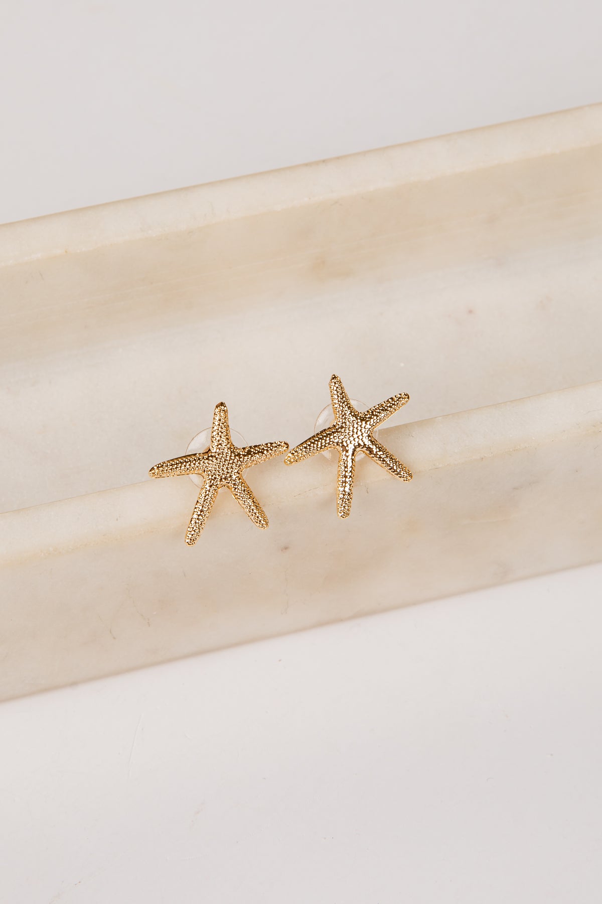 Maisie Starfish Gold Stud Earrings