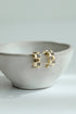 Kaylee Checkered Mini Hoop Earrings