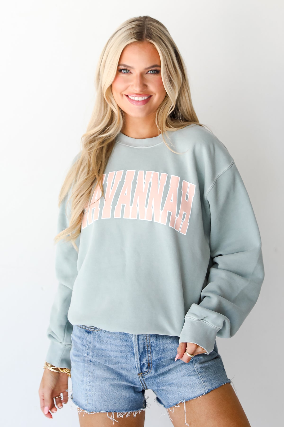 Sage Savannah Pullover front view
