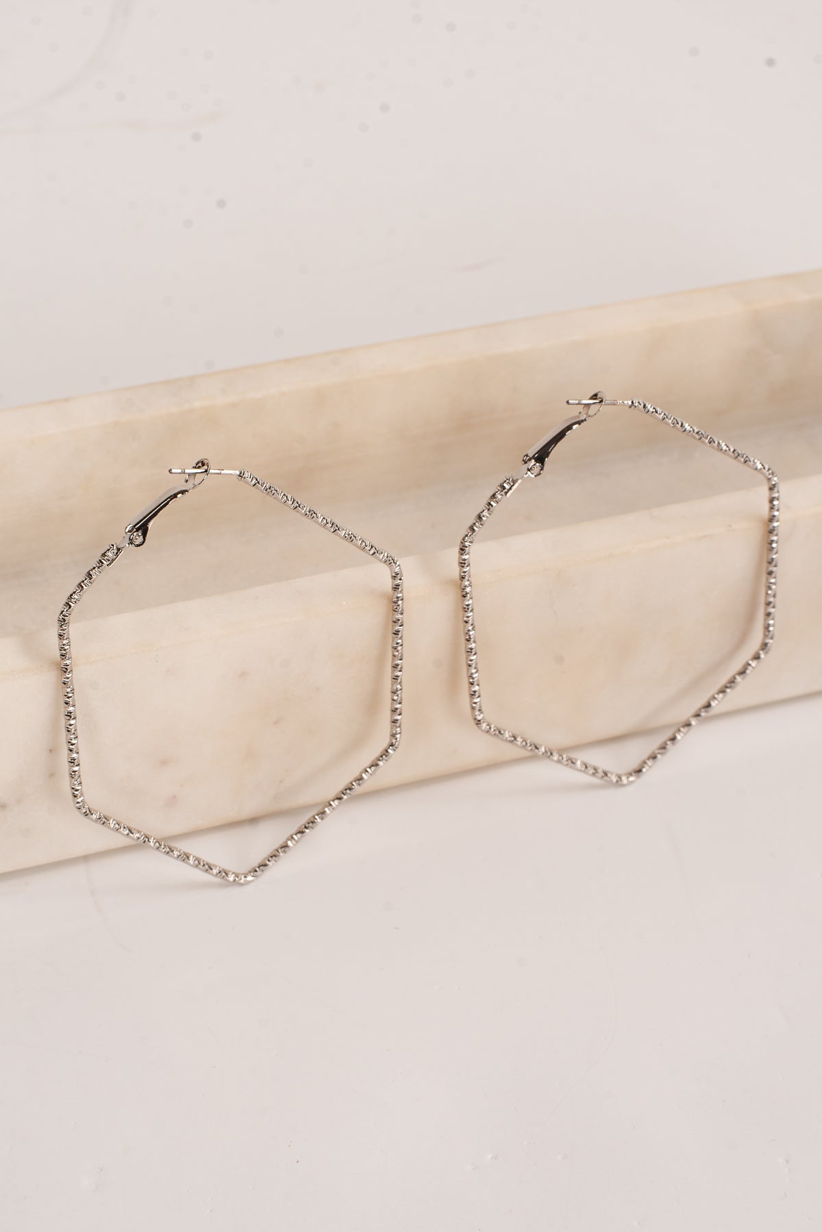 Heidi Hexagon Hoop Earrings
