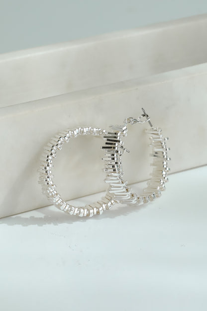 Ruth Textured Hoop Earrings
