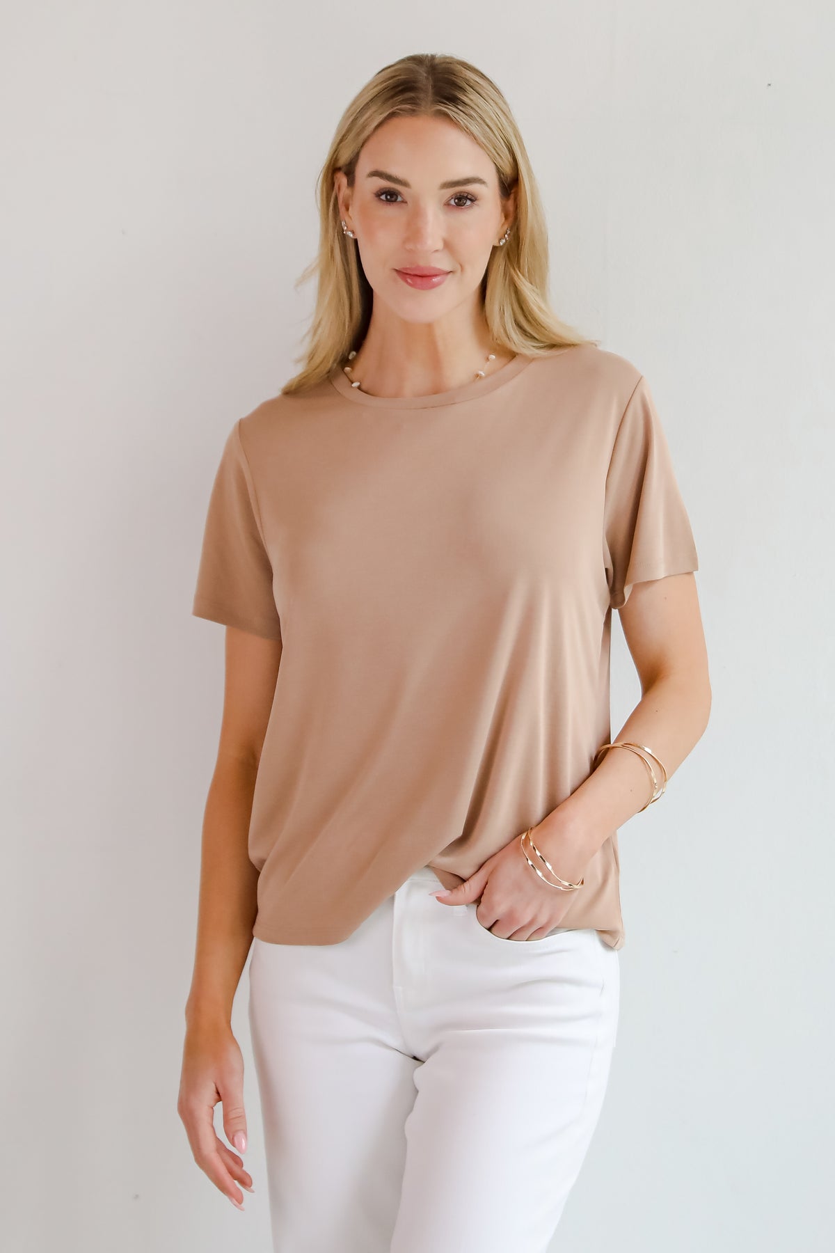 Casey Taupe Everyday Tee