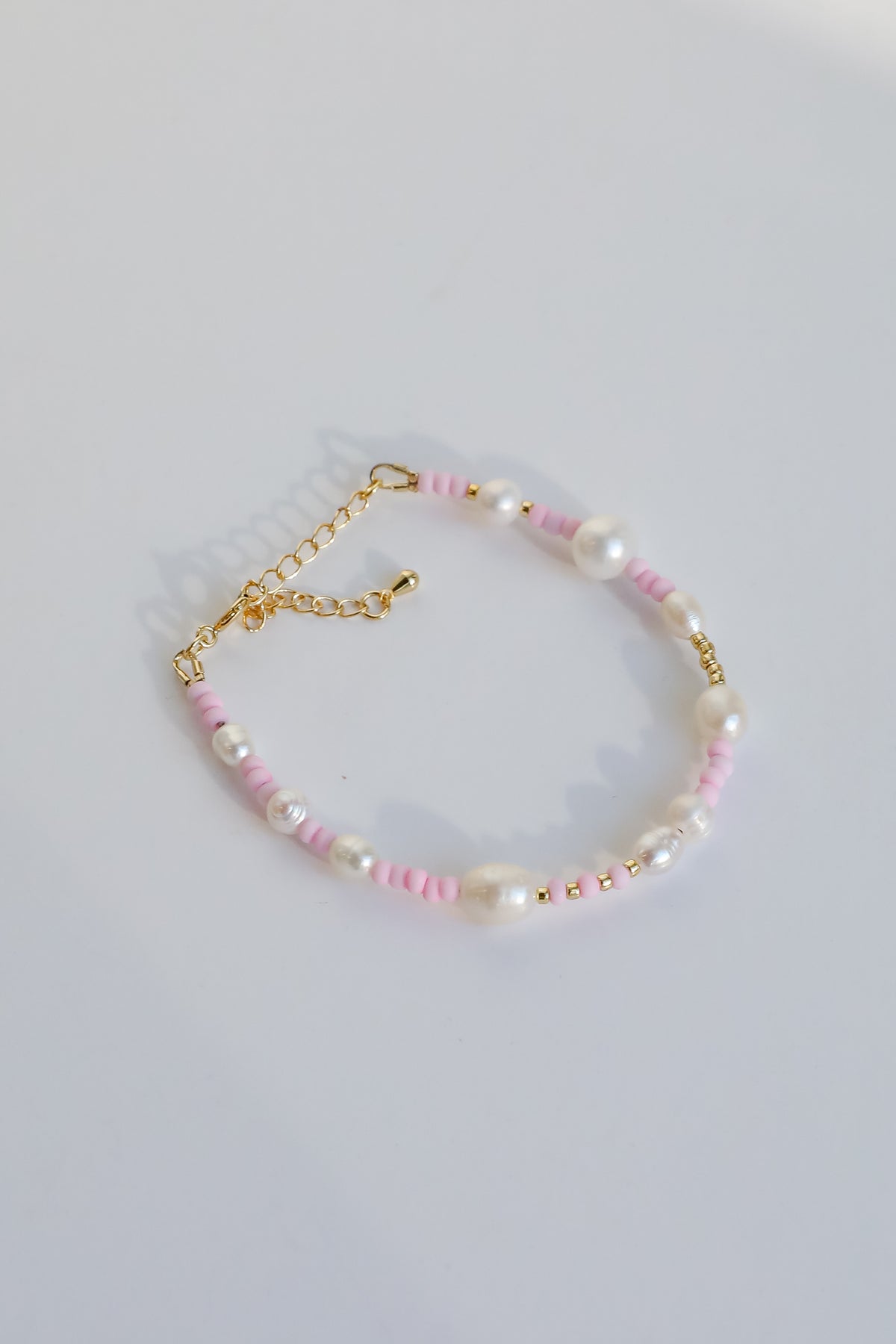 Kayla White Beaded Bracelet