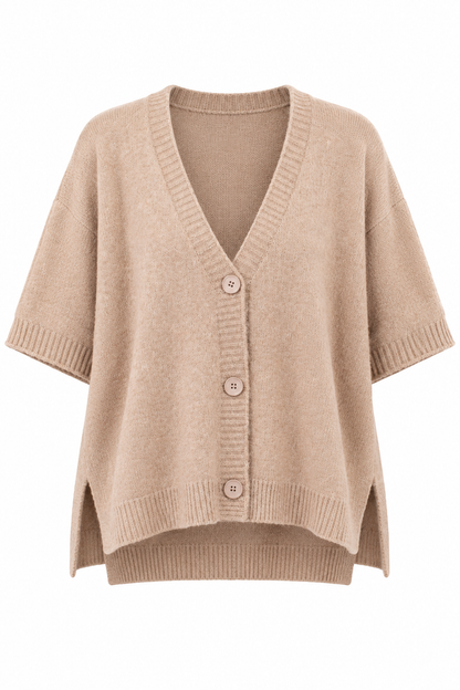 Fall Views Taupe Knit Cardigan